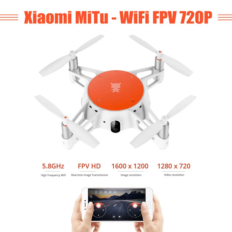 

Xiaomi MITU WIFI FPV 360 Tumbling RC Drone with 720P HD Camera Multi-machine Infrared Battle Camera Drone- BNF Version Original