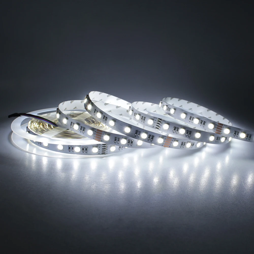 #Best 4 in 1 RGBW 5050 LED Strip Light DC24V Flexible LED Tape Light RGB+White RGB+Warm White Non waterproof Indoor Decora