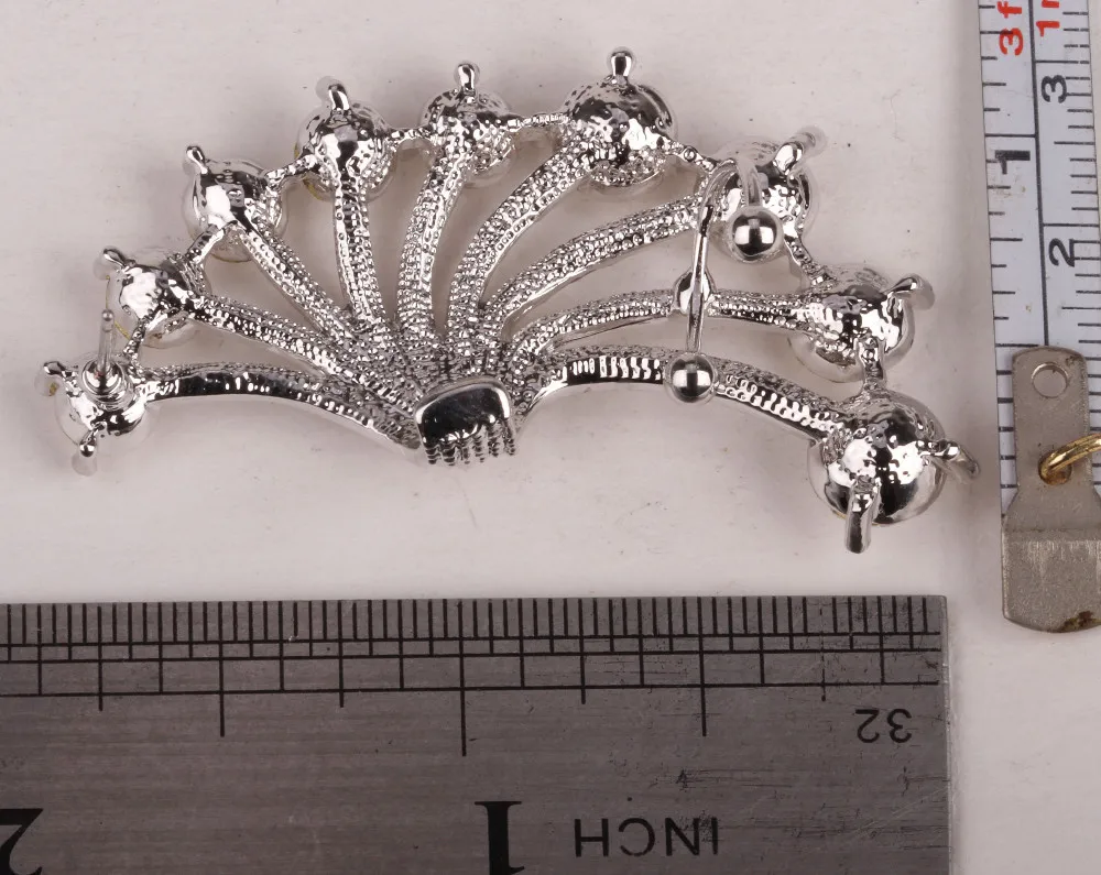 Левая манжета для уха длинные серьги Австралийский Кристал ювелирные изделия для женщин летний Стиль мода золото и серебро тон SC38