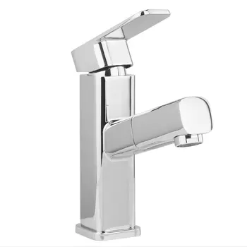 

Azos Basin faucet Pull-out Wash Basin Brass Chrome Cold and Hot Switch Single Function Basin Below Counter Basin Shower Room Rou