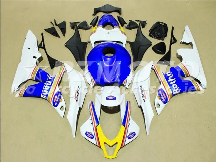 

ACE KITS New ABS Injection Fairings Kit Fit For HONDA CBR600F5 2007 2008 CBR600F5 07 08 White Blue F76