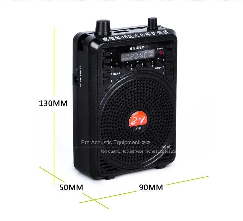 ZY Audio Профессиональный портативный усилитель голоса мегафон динамика PA система