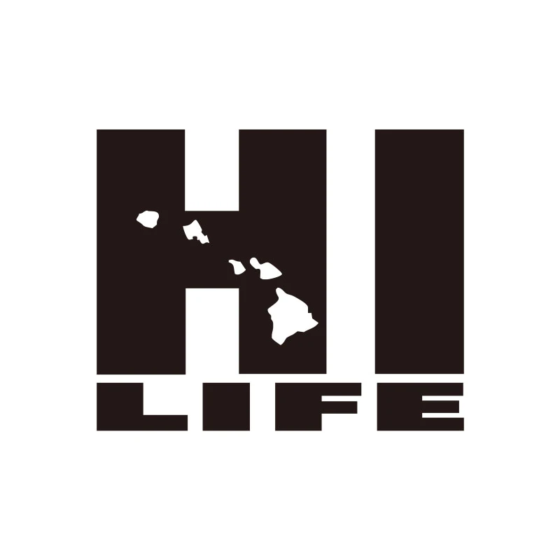 Car & Truck Parts HI Life Hawaiian Islands Vinyl Sticker Decal Car