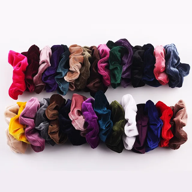 Velvet Scrunchie Hairband For Women Girls Elastic Hair Rubber Bands Hair Accessories Headband Gum Hair Tie Rope Ponytail Holder 2