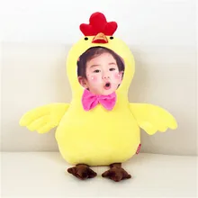 SBB Photo customization Year of birth mascot chicken Plush Toys lovely Bright yellow chicken Whole cotton filling birthday gift year of our birth