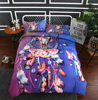 

Yi chu xin Deer Skull Dreamcatcher bedding sets queen size Bohemia duvet cover set with pillowcase bedline Home textile
