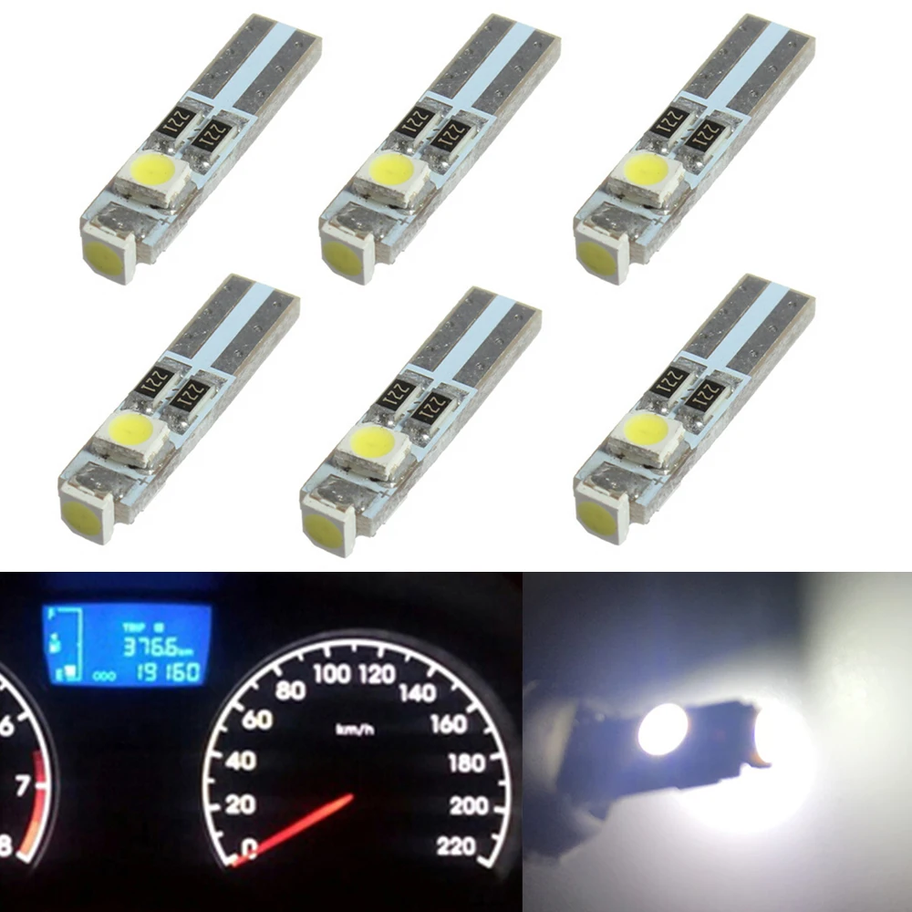 6x T5 LED 74 светильник 3030SMD Приборная панель автомобиля лампа приборной панели для