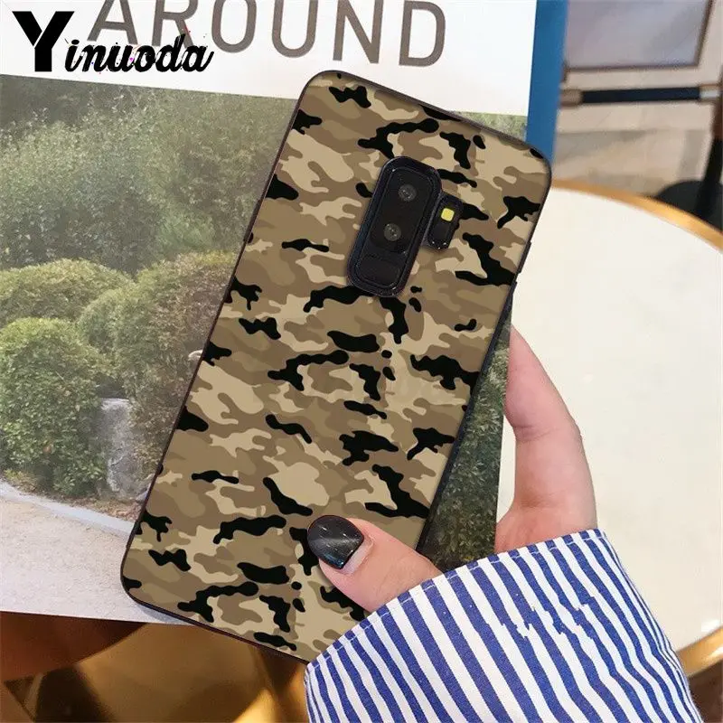 Yinuoda с камуфляжным узором; Камуфляжный военный армейский чехол-крышка чехол для телефона для samsung S9 S9 плюс S5 S6 S6edge S6plus S7 S7edge S8 S8plus - Цвет: A12