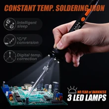 WEP 928D LED Digital Adjustable Temperature Control Electric Soldering Iron Min Welding Handle Tool E110W E90W E65W