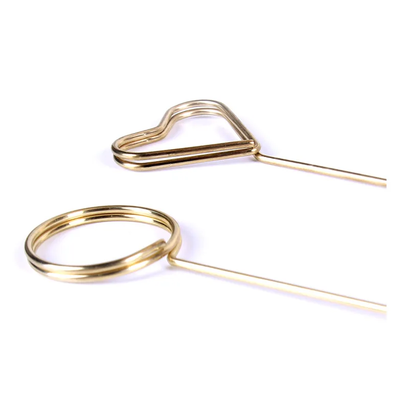 10 Pcs Gold Wire Number Place Card Table Stand Picture Memo Note Photo Clips Holder Wedding