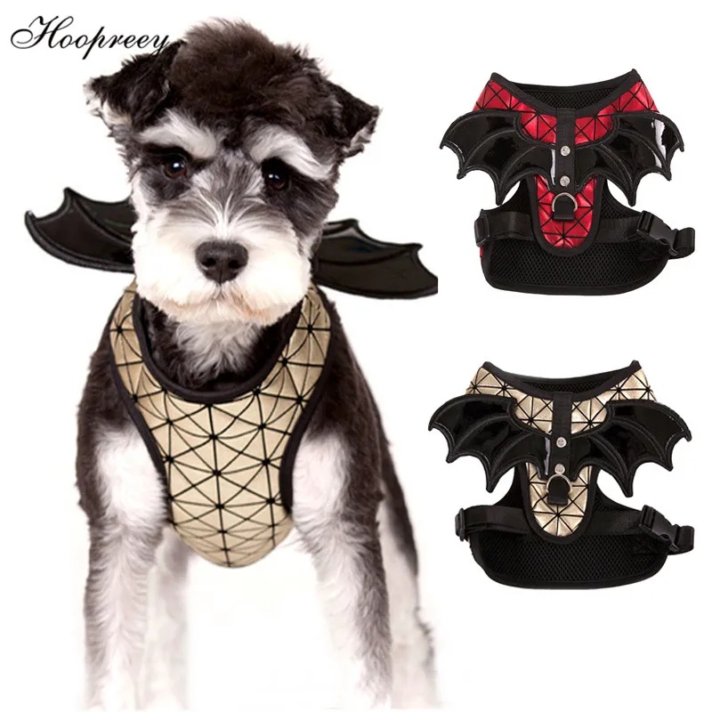 Lovely Batman Dog Harness Leash Set for Small Dogs Personalized