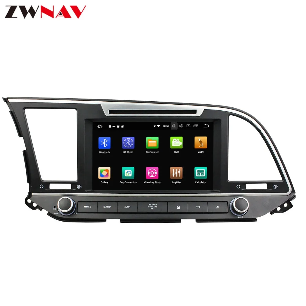 ZWANV 8 дюймов Android 9 автомобильный dvd-плеер gps навигация для hyundai Elantra- головное устройство мультимедийный плеер магнитофон