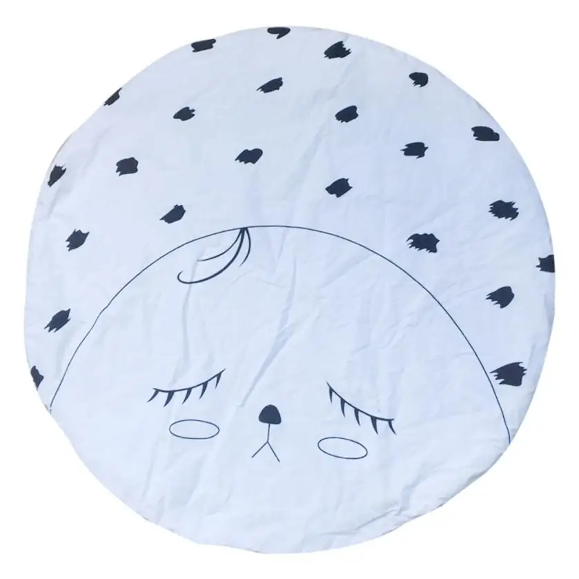2017 New Arrival Baby Sleep Face Cartoon Baby Infant Creeping Mat