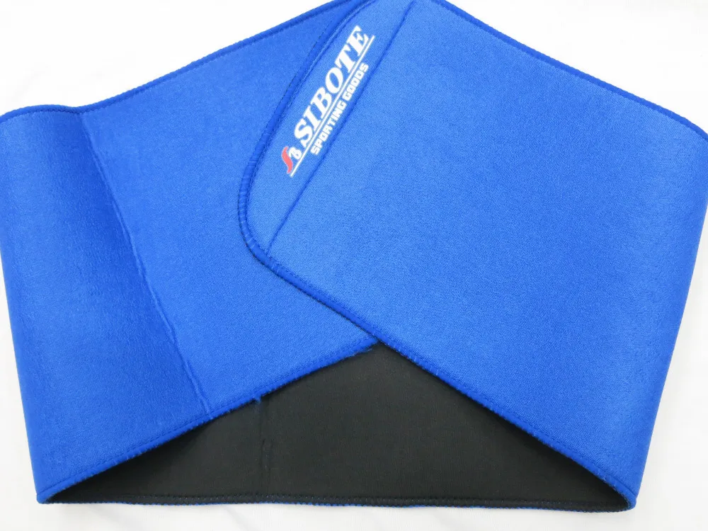 Синий утягивающий пояс поддержки неопрена поясной подтягивающий ремень тренажерный зал пояс# ST018XXL