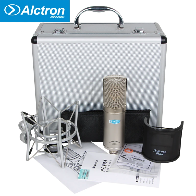 

Alctron CM6MKII Professional Condenser Microphone for Studio Recording with Shock Mount and pop filter