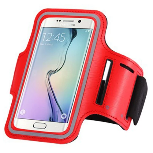 Чехол для телефона One Plus 6 T, чехол s для OnePlus 7, 6, 5, 5, A5000, 3T, 3, водонепроницаемый,, для спортзала, тренировки, спорта, повязки на руку, для бега, верховой езды, чехол - Цвет: Красный
