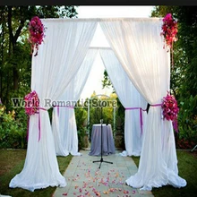 Белый свадебный павильон с драпировкой и трубной подставкой, сценические украшения для свадебного занавеса 10ft x 10ft x 10ft