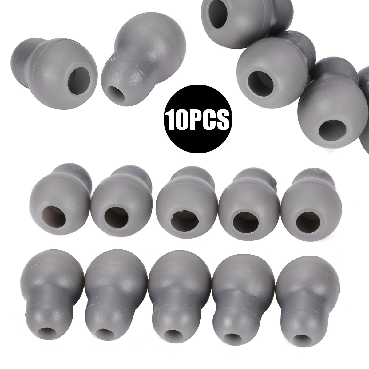 10pcs/Set Gray Silicone Stethoscope Earplug Comfortable Soft Eartips Earpieces for Littmann 13*20mm | Инструменты