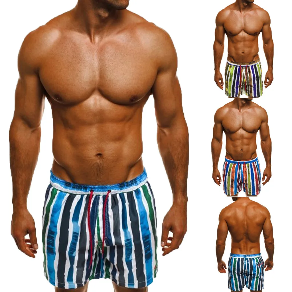 Мужские пляжные купальники мужские летние новые стильные модные шорты с принтом Гавайские плавки W619