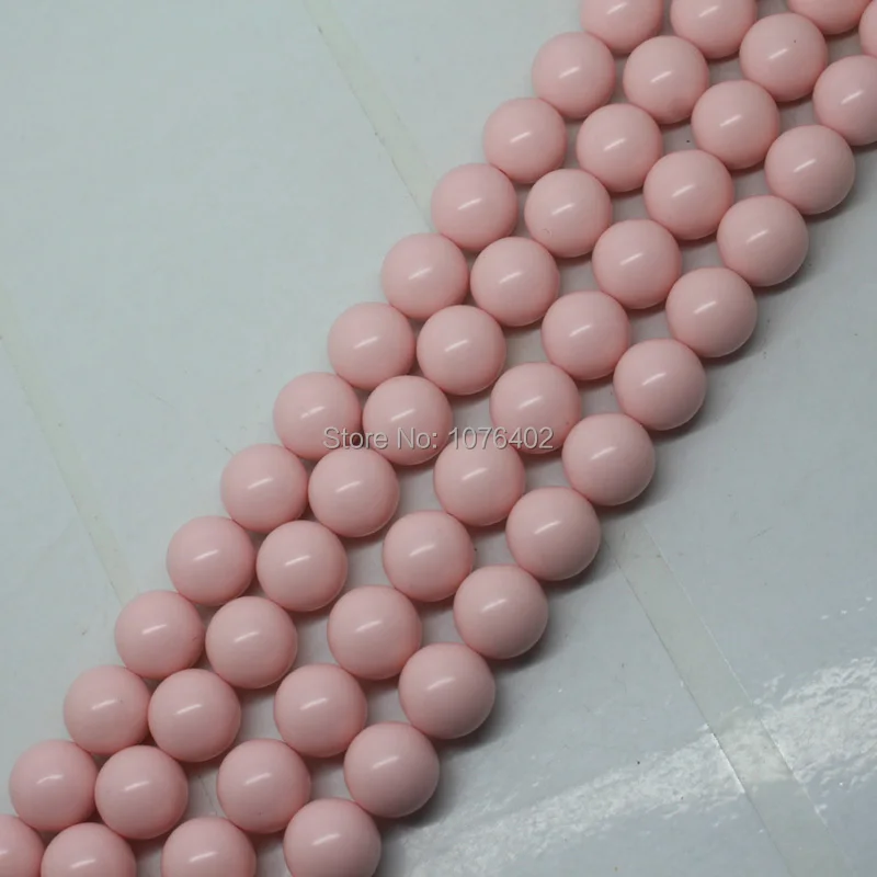 

Mini. order is $7! Wholesales 39pcs.10mm Beautiful Pink Manmade German Turquoises Round Loose Beads
