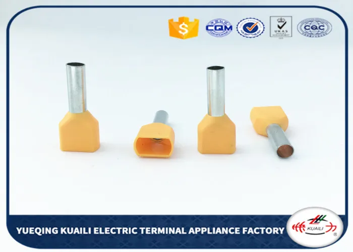 500pcs Insulated ferrules twin wire end sleeve terminal TE1508 AWG 2x16