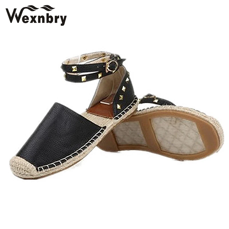 Espadrille Cheville Femmes Occasionnels gris argent Appartements Clouté blanc Chaussures 2018 Wexnbry Or Noir Sangle w0xPBq7Xt8