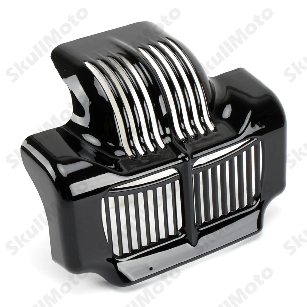 Motorcycle Stock Oil Cooler Cover Accessories Black For Harley Touring