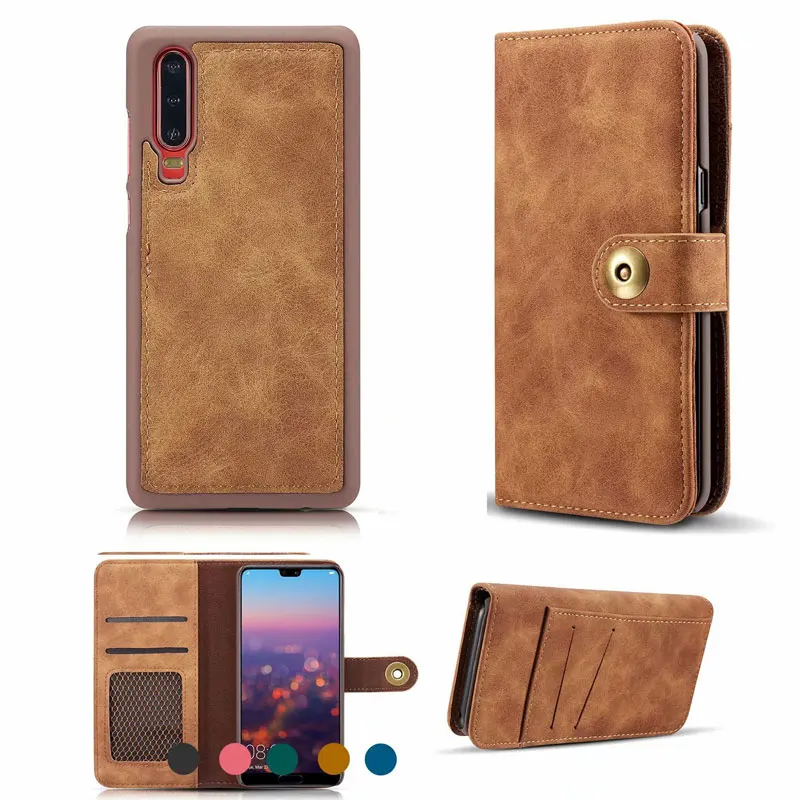 Для huawei P30 Lite чехол-книжка с кошельком из Многофункциональный магнитный 2 в 1 чехол для huawei P30 Pro крышка huawei P30 чехол