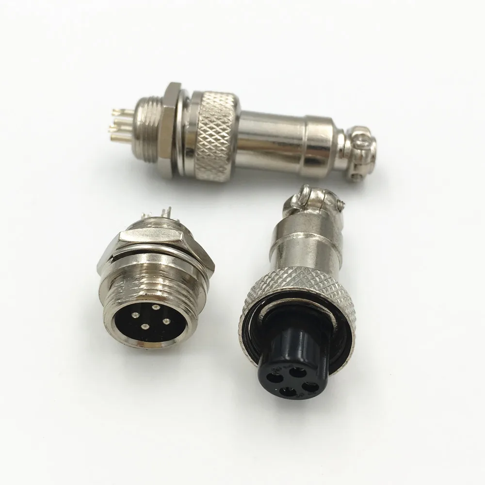 Solder Type 12 mm 4 Pin Microphone Connecteur Plug CB Radio Amateur