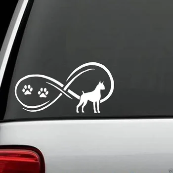 

For Boxer Dog Decal Sticker Car Truck SUV Van Laptop German Puppy Car Styling