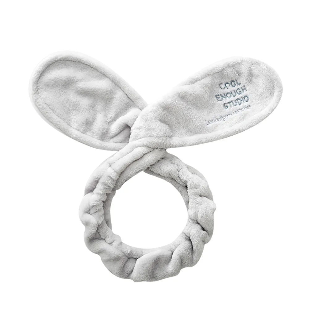 

Headband Women White Headband Lovely Girls Print Dot Rabbit Ears Hairband Turban Bow Knot Headband Hair Band sao aksesuar 3#15