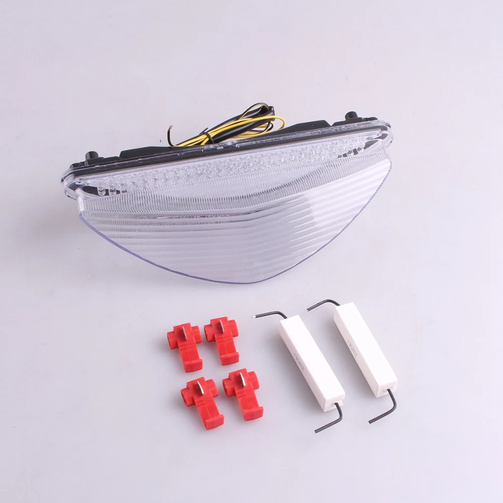 

LED Rear Tail Brake Light Turn Signal Lamp Integrated For YAMAHA RAIDER 2008-2010 Clear