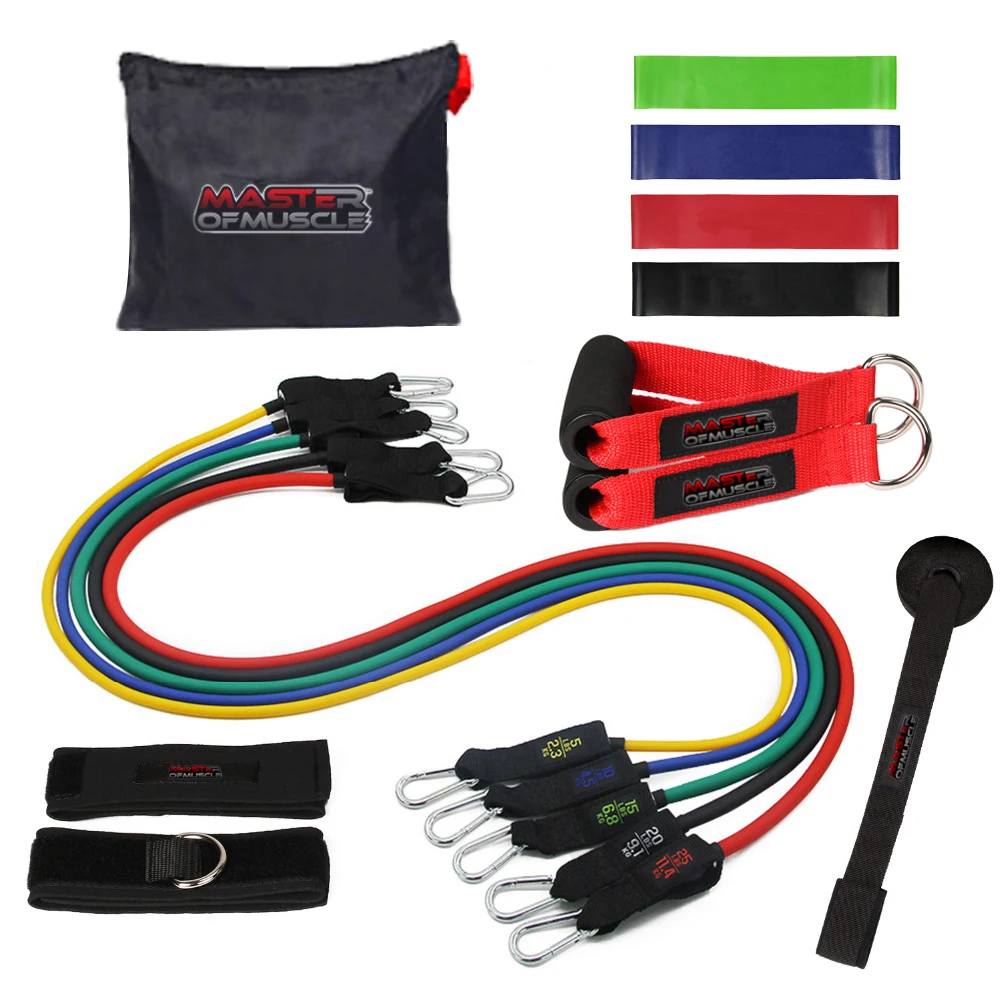 Procircle Resistance Bands set 16 Pcs Expander Tubes Rubber Band For Resistance Training