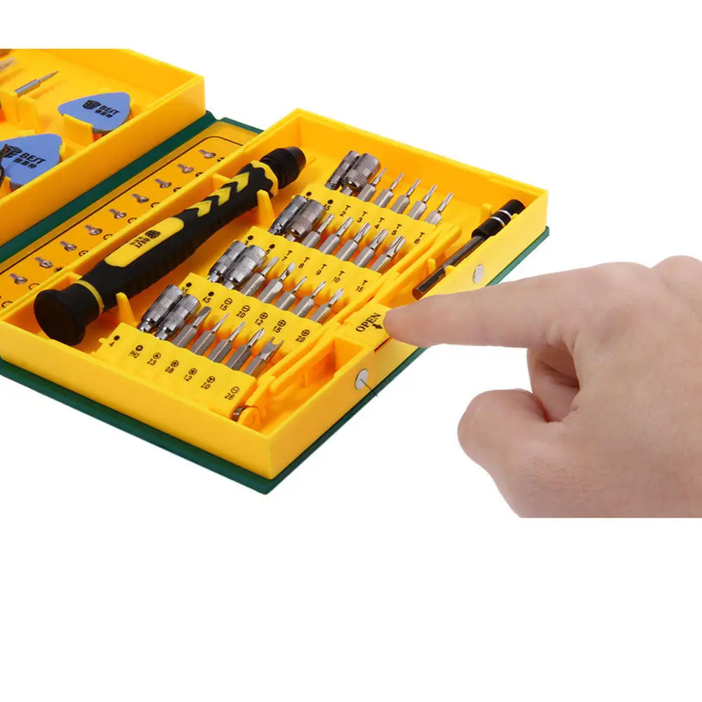 Набор отверток 38 в 1 Набор инструментов для ремонта многоцелевой прецизионный Магнитный бытовой ручной инструмент для сотового телефона iPhone 4S, 5S, 6s, psp
