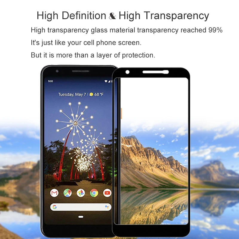 Защитное стекло закаленное для Google Pixel 3A XL G020C G020G G020F 2 шт.|Защитные стёкла и плёнки|