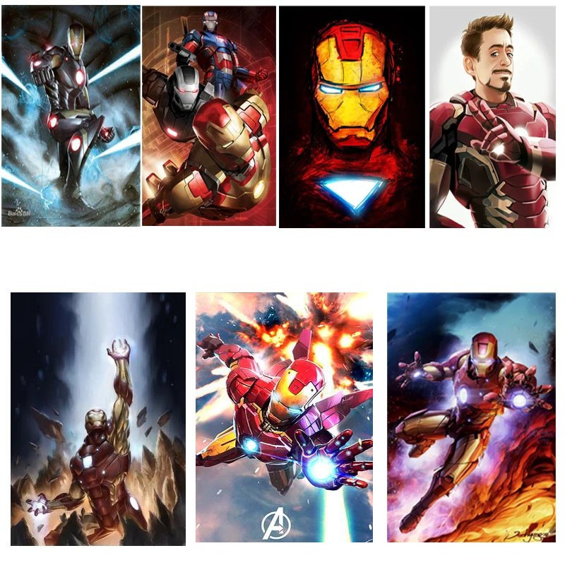 5D Diy Diamond Embroidery Iron Man Diamond Mosaic Marvel Cinematic