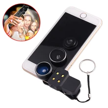 4in1 телефон Lentes комплект светодиодный фонарик 3 в 1 Широкий формат макро объектив "рыбий глаз" для samsung Galaxy note 2 3 4 5 7 J3 A7 A8 grand prime