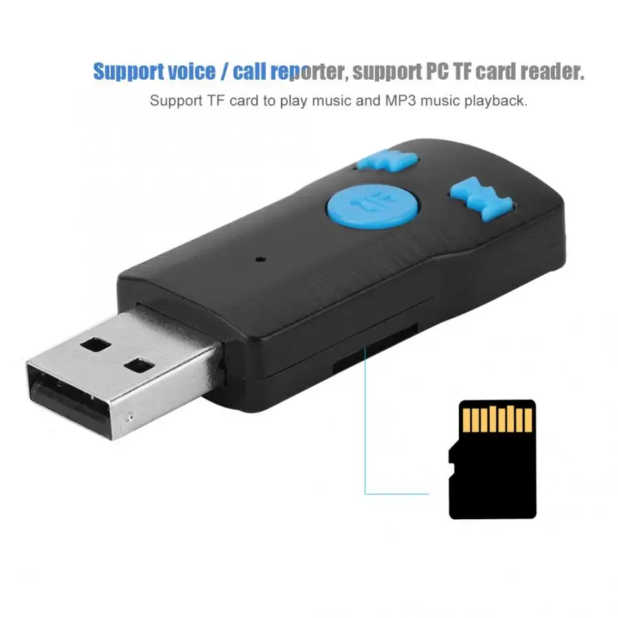 Мини USB Bluetooth приемник аудио A2DP Музыка беспроводной адаптер