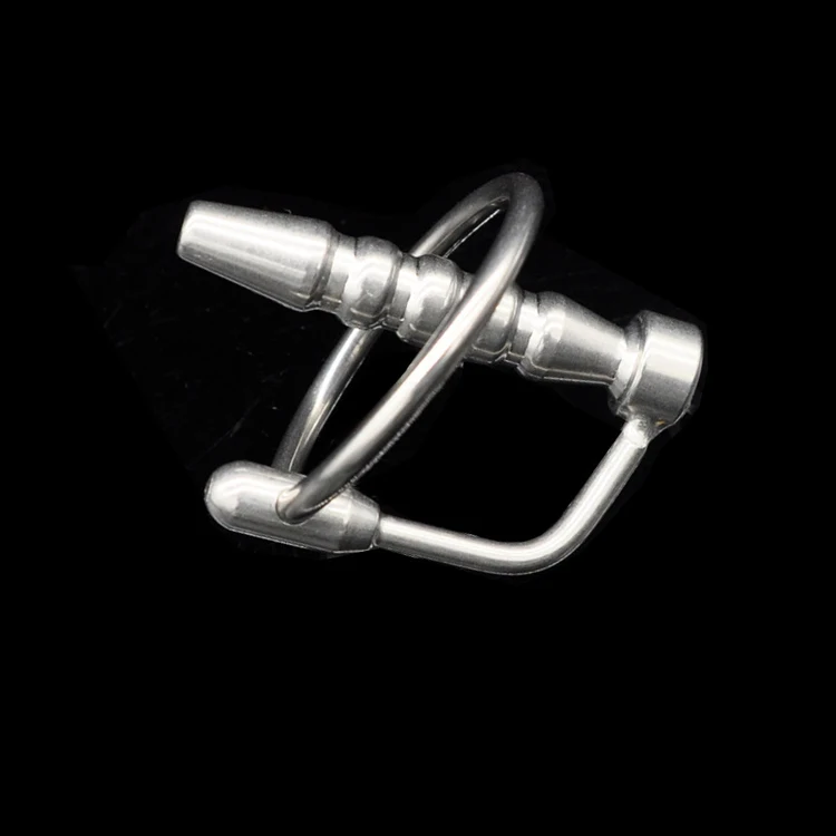 

Chastity Locks Male Stainless Steel Urethra Catheter with 2 size Cock ring Penis Urinary Plug Sex Toy Urethra Stimulate Dilator