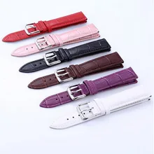 12mm 14mm 16mm 18mm 20mm 22mm 24mm Durable Genuine Leather Watch Band Strap Watchband Black Brown White Pink Red For Man Woman 12mm 14mm 16mm 18mm 20mm 22mm 24mm Durable Genuine Leather Watch Band Strap Watchband Black Brown White Pink Red For Man Woman