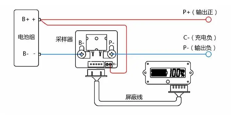 battery meter 12v 50A