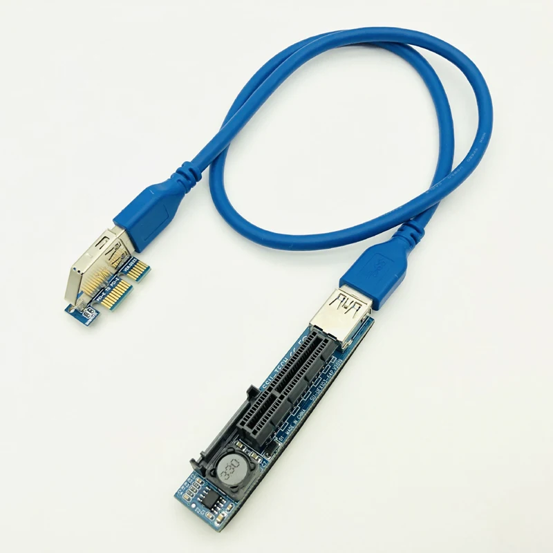 Адаптер PCI Express USB 3,0 Raiser удлинитель PCIE Riser PCI-E аксессуары для компьютера Настольный Райзер PCI E Riser для видеокарты