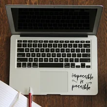 Motivational Quote Laptop Trackpad Sticker for Apple Macbook Decal Pro Air Retina 11 12 13 14 15 inch HP Mac Book Touchpad Skin