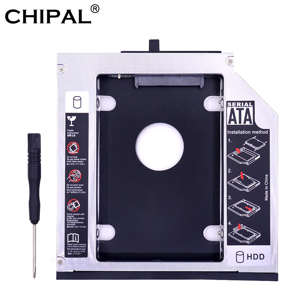 CHIPAL алюминий SATA 3 0 2nd HDD Caddy 12 7 мм для 2 5 ''ssd чехол Корпус жесткого диска Lenovo ThinkPad