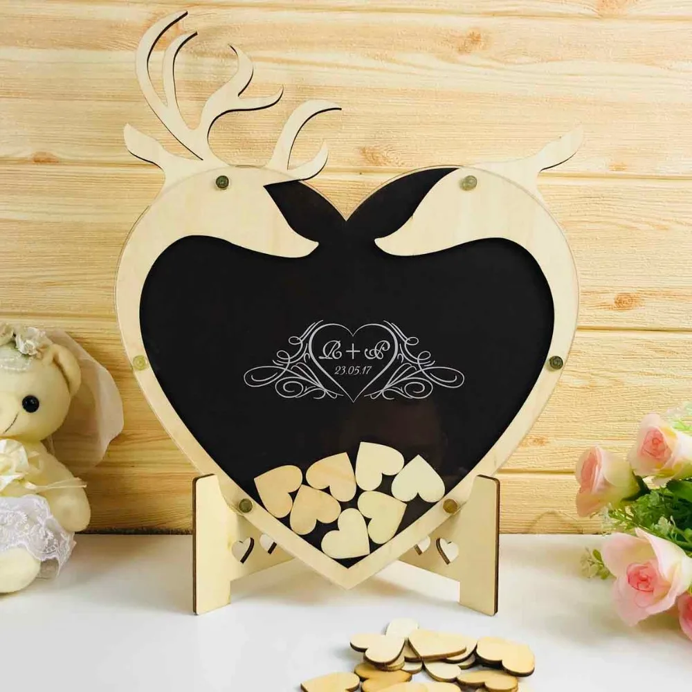 Personalised Guest Book,Drop top Heart Guestbook,Guest Book Ideas,Memorial Guest Book,Wedding Guest Book,Wedding Decoration (3)