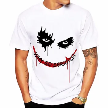 

salute Heath Ledger Most classic Joker t shirt men white Casual Breathable tee shirt homme dark Violence Aesthetics tshirts
