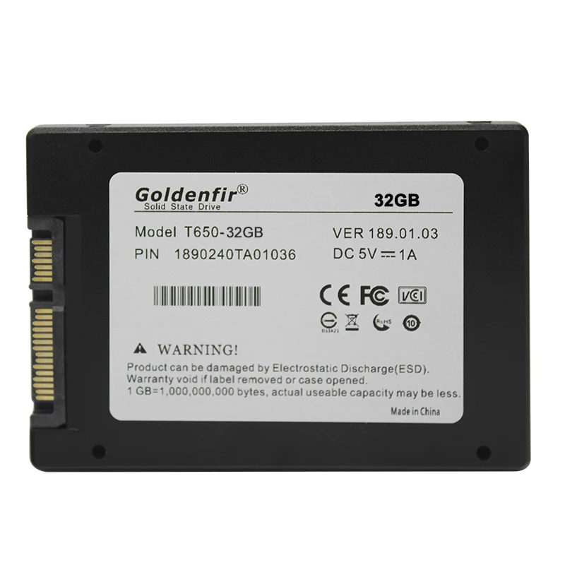 Goldenfir Laptop solid state hard drive 16GB 32GB 64GB 60GB 120GB 240GB hd 360g 480g 500g 960g 1tb 2.5 SSD for pc