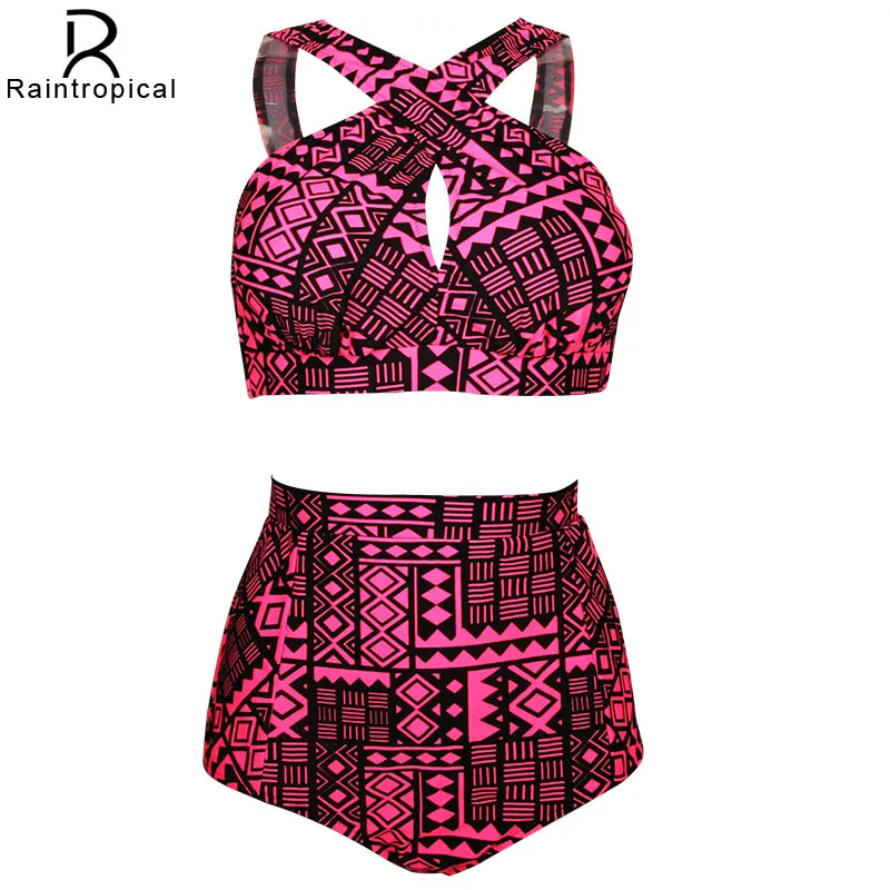 Plus size high neck bikini top