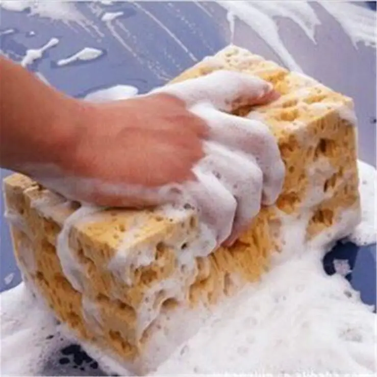 

rete good quality Yellow Car Auto Washing Cleaning Sponge Block auto wash cleaner automobile accessory Wh