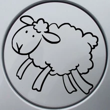 Sheep Auto Lovely Vinyl Decor Decals Cute Interesting Fashion Motorcycle SUVs Bumper Car Window Sticker Decals car styling car stickers and decals cute cat pattern car window decor universal anti heat and sunlight auto motorcycle sticker